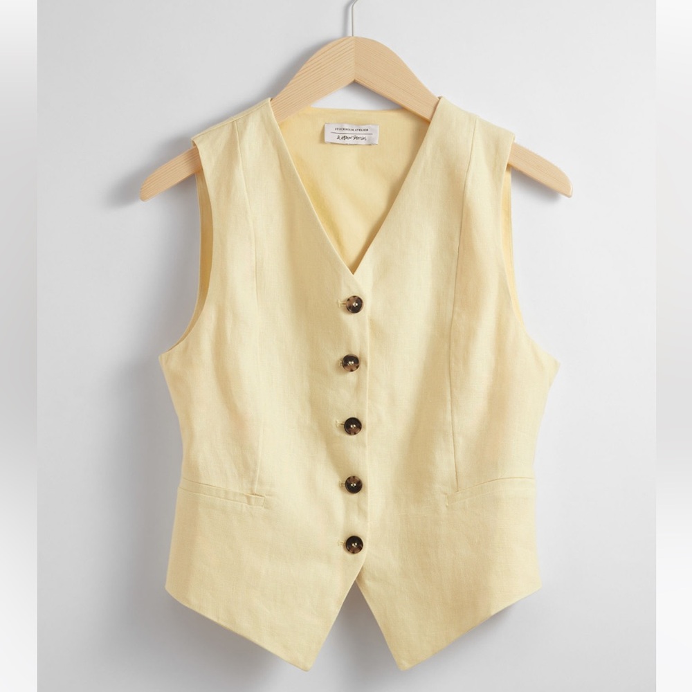 Yellow Linen Vest (Stockholm Atelier & Other Stories)